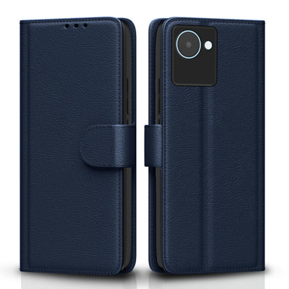 Pikkme blue wallet flip cover for Realme C30/Narzo 50i Prime