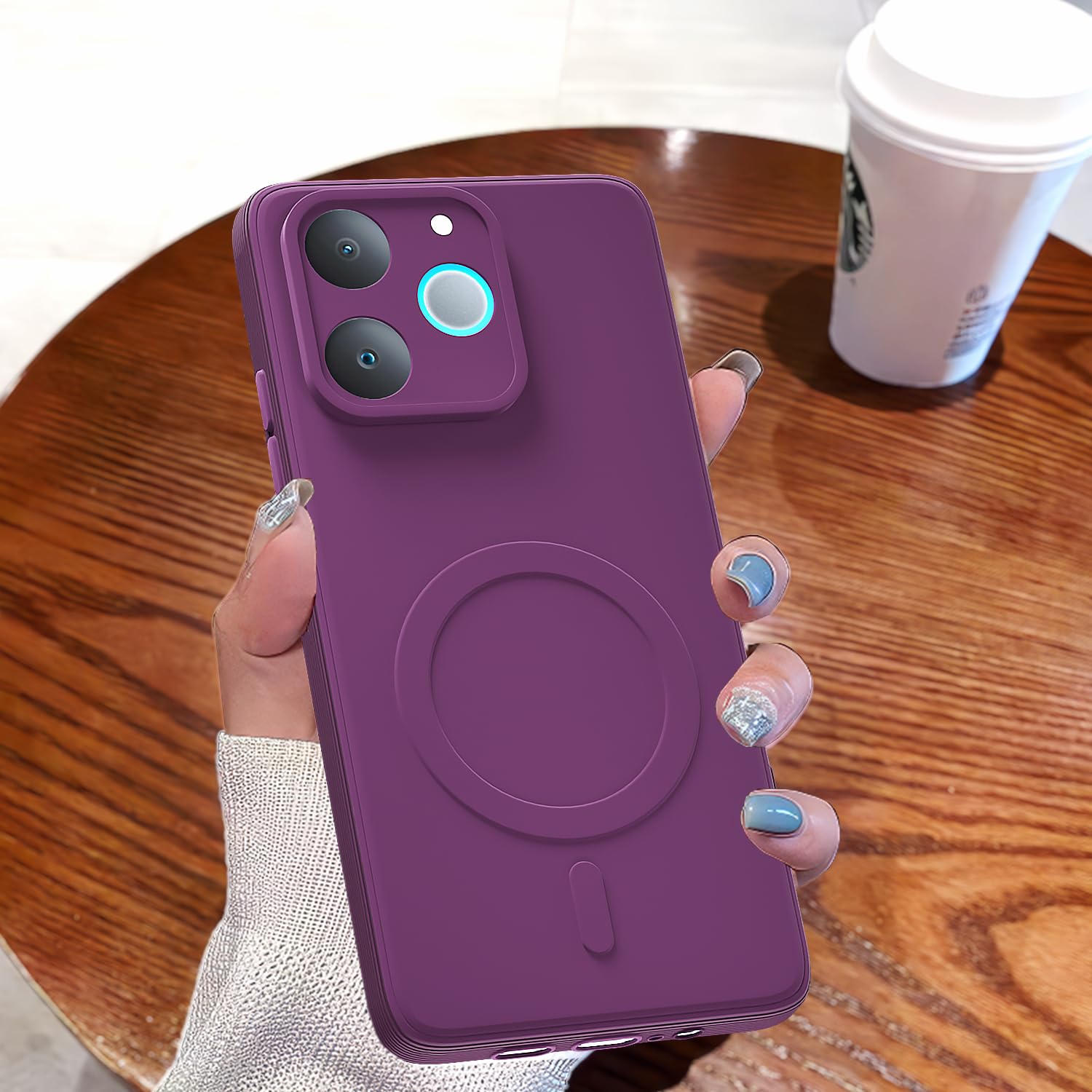 Pikkme purple MagSafe mobile cover for Realme P4 Lite 4G – photo 7