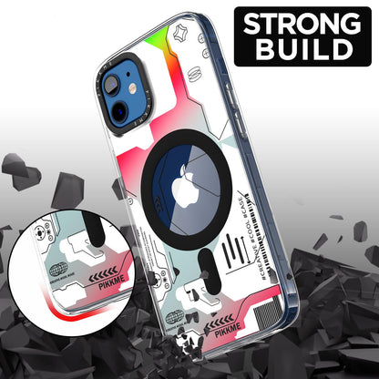 Pikkme  iPhone 12/12 Pro Printmagsafe Back Cover (White)
