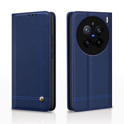 Vivo X200 Pro 5G Magnetic flip cover in blue by Pikkme