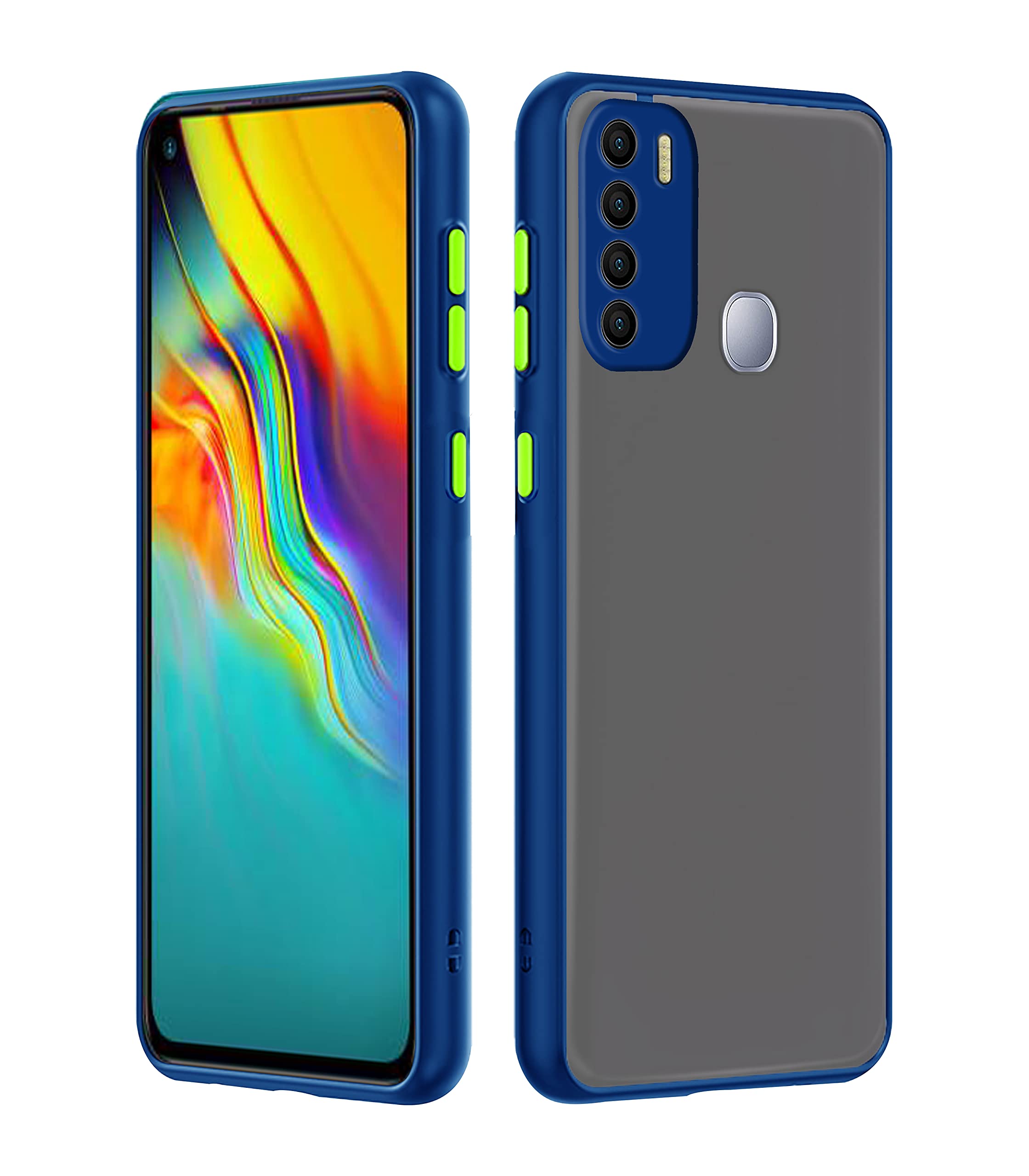 Infinix Hot 9/Hot 9 Pro mobile back cover in blue by Pikkme