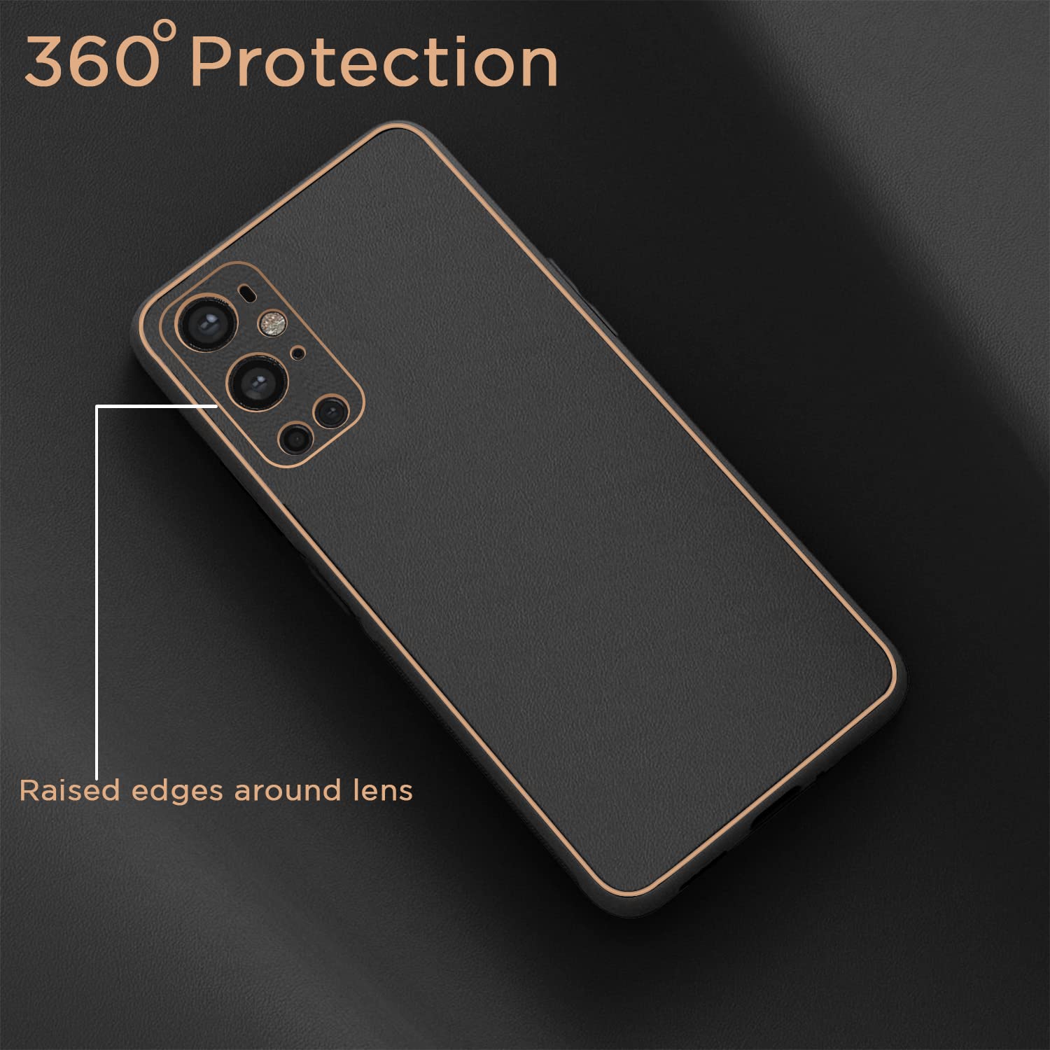 Pikkme OnePlus 9 Pro 5G black mobile back cover – photo 2