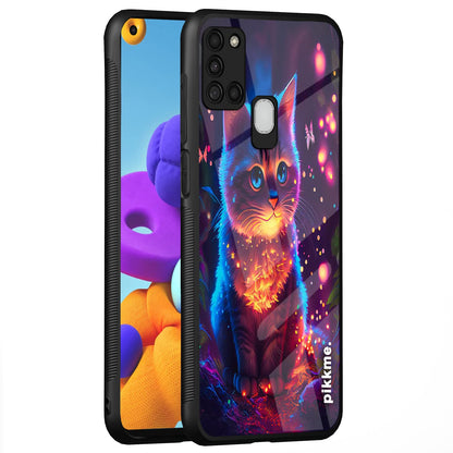 Pikkme Samsung A21s Cat phone cover