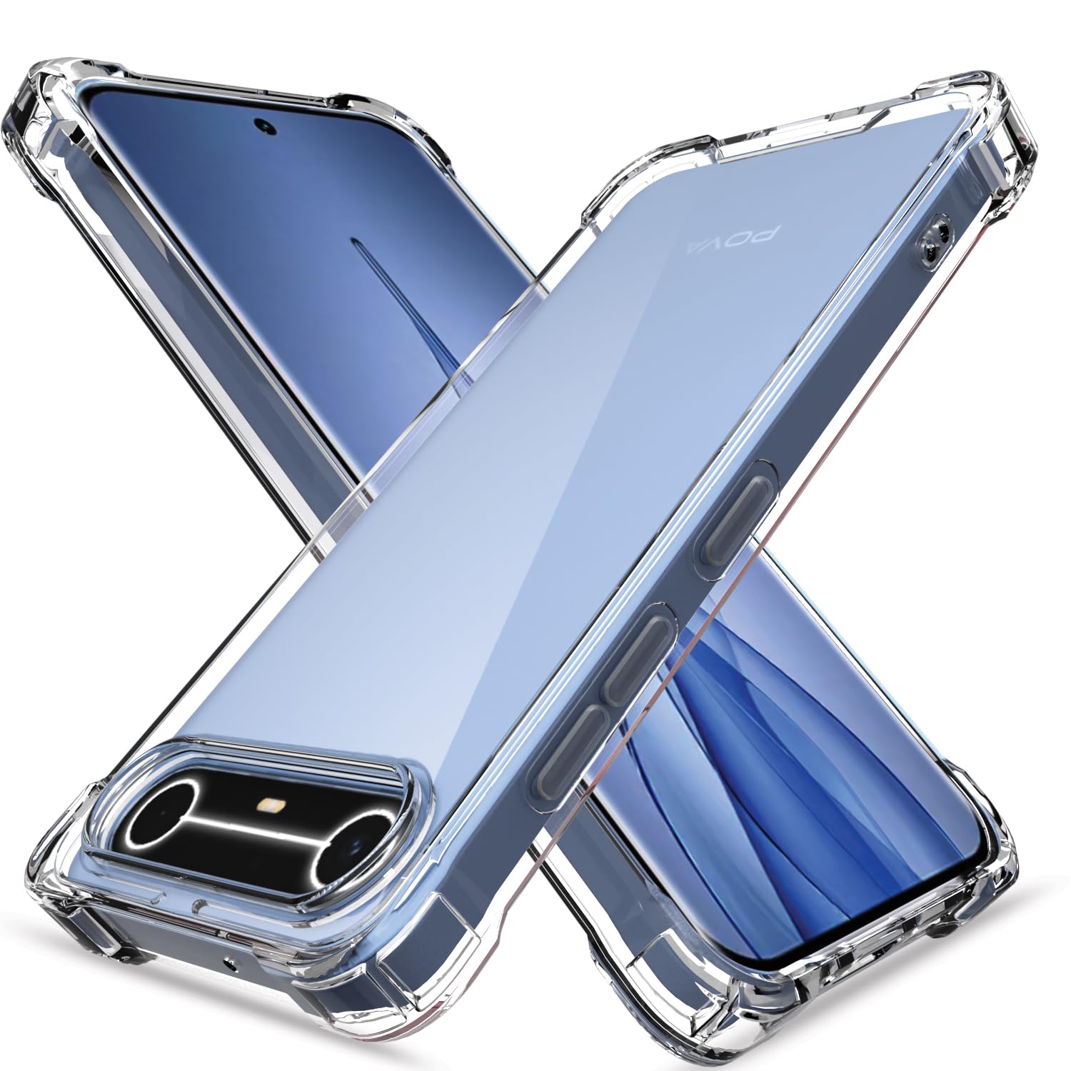 Pikkme transparent back cover for Tecno Pova