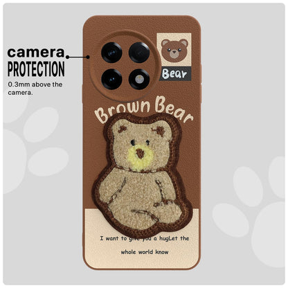 Brown Plush Patch back cover for OnePlus 11R 5G – Pikkme – photo 6