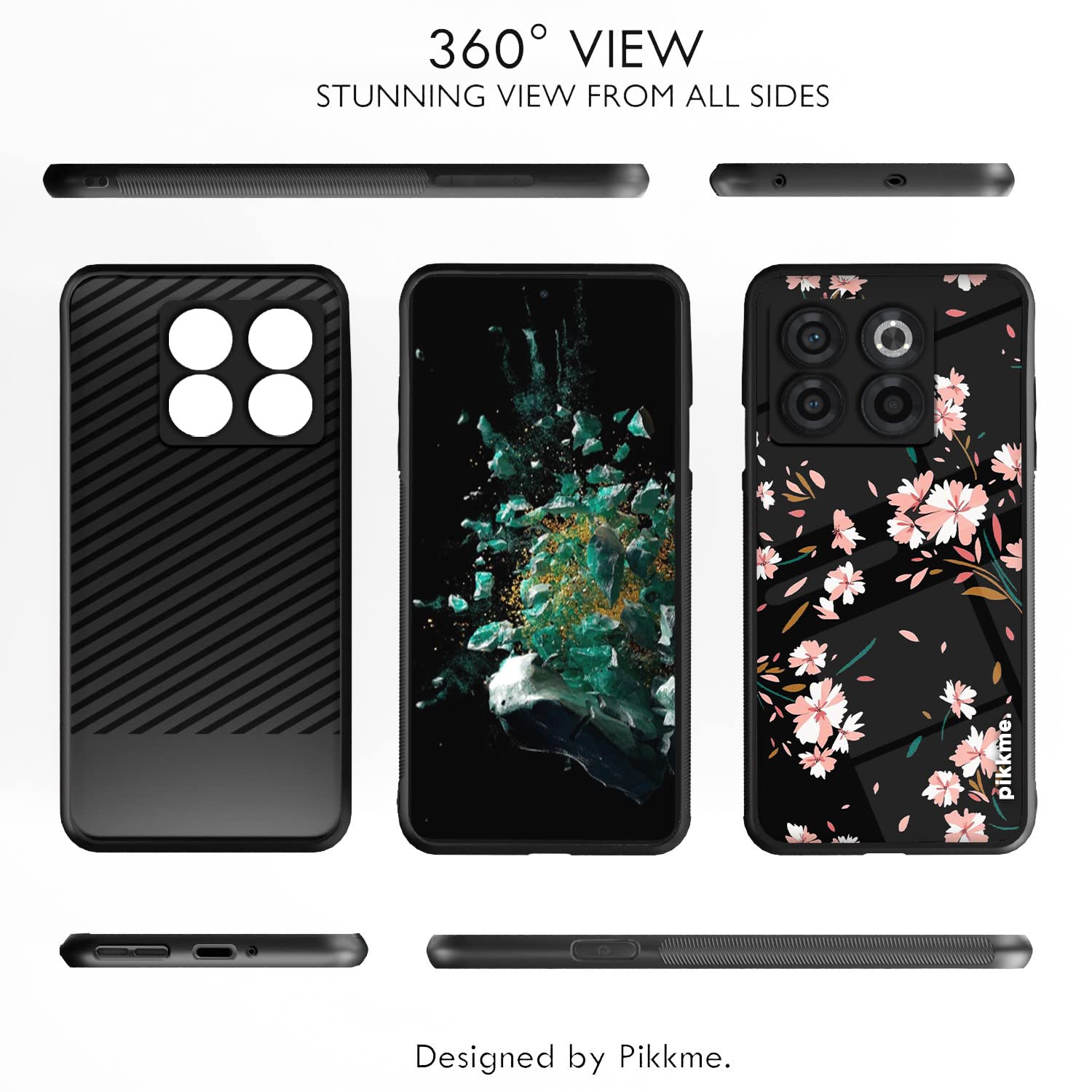 Pikkme Flower mobile back cover for OnePlus 10T 5G – photo 2