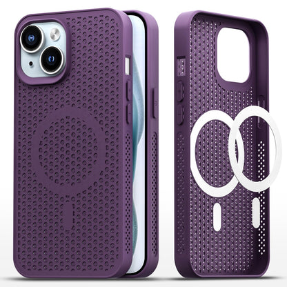 iPhone 15 MagSafe mobile back cover in purple by Pikkme