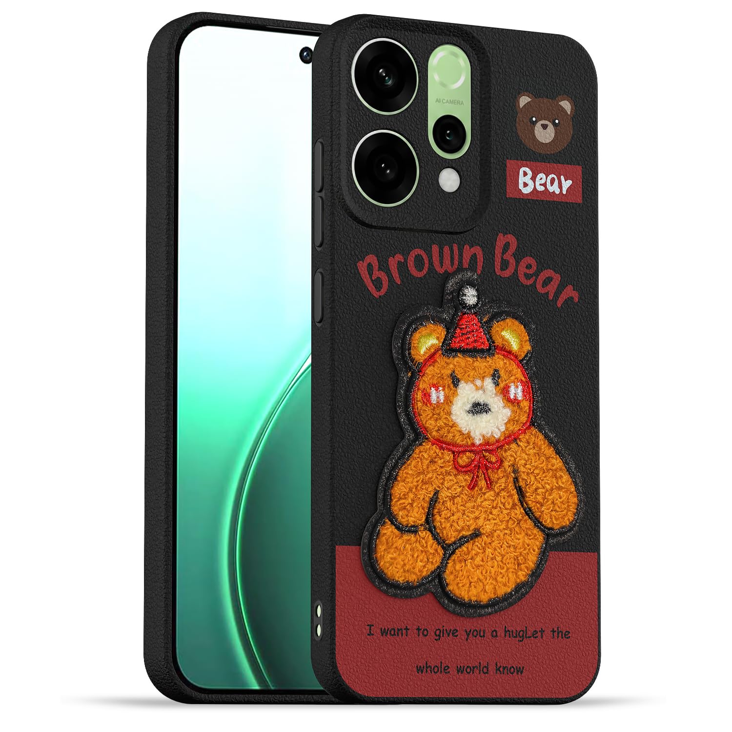 Cherry Plush Patch phone cover for Oppo Reno 14 5G – Pikkme
