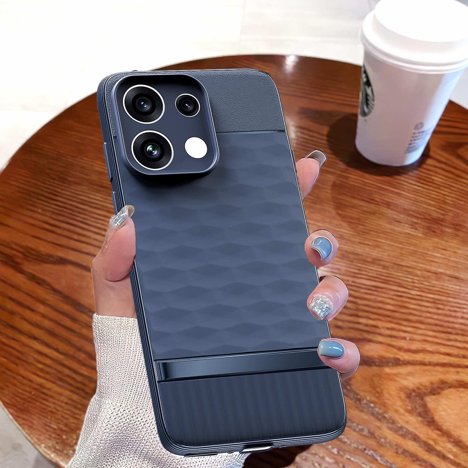 Oppo Reno 16c 5G back cover in blue by Pikkme – photo 7