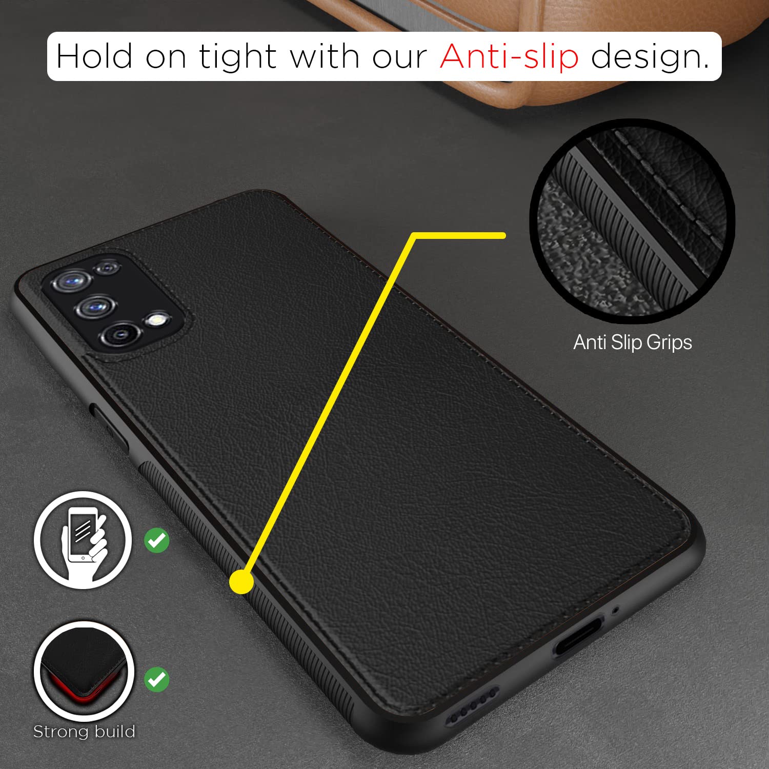 Black back cover for Realme X7 5G – Pikkme – photo 2