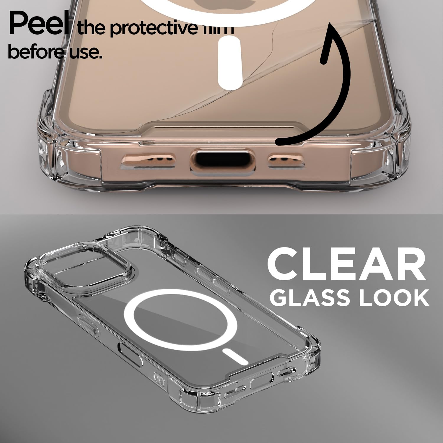 Pikkme transparent mag-safe MagSafe mobile back cover for iPhone 16 Pro – photo 3