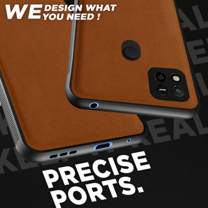 Pikkme Redmi 10A/9/9C Leather camel mobile back cover – photo 4