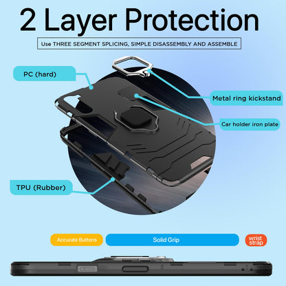 Black D5 Tough Armor mobile back cover for OnePlus Nord (2020) – Pikkme – photo 2