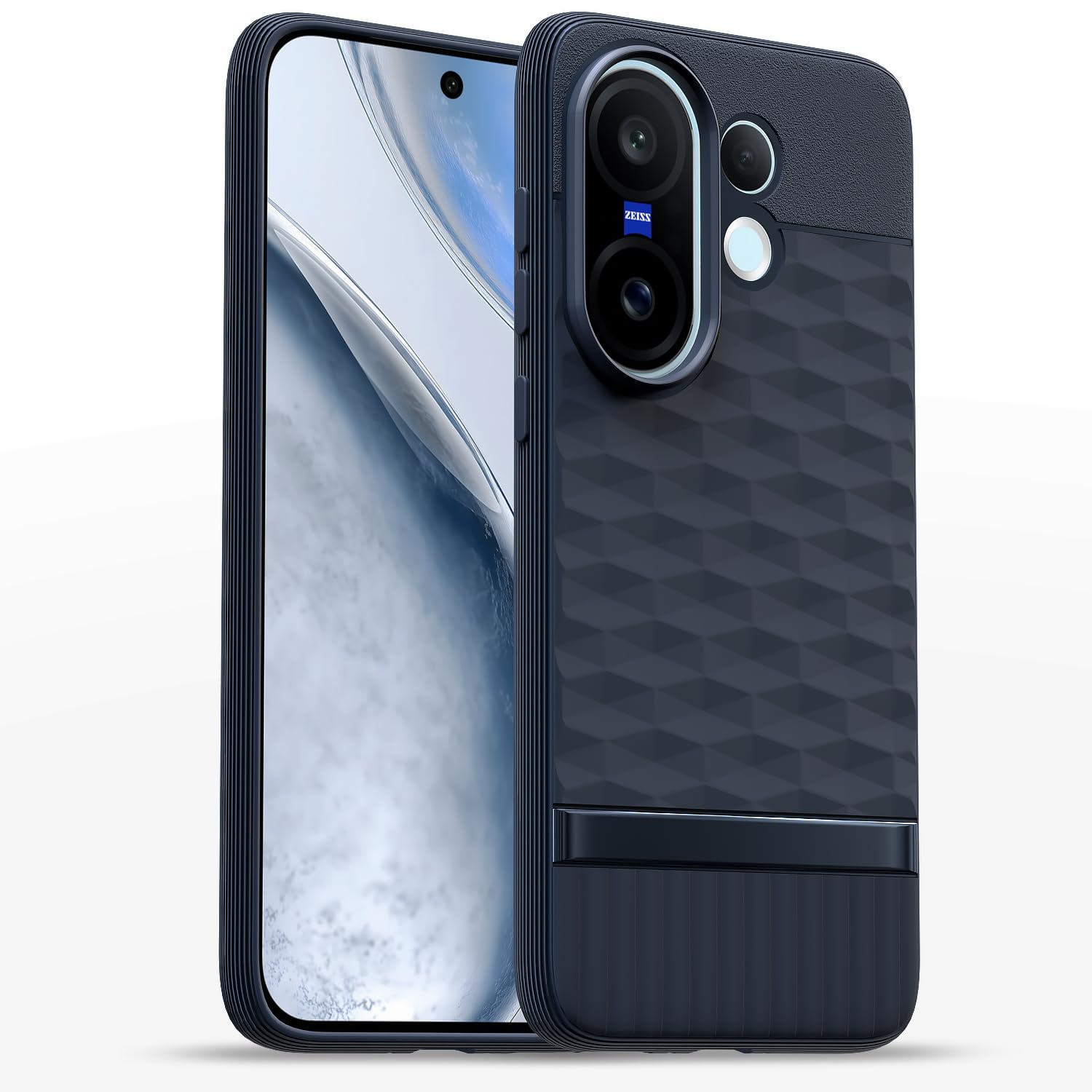 Pikkme Vivo X200 FE 5G Silicone blue mobile back cover