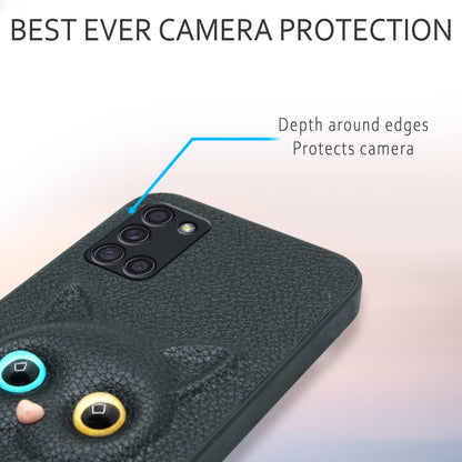 Pikkme Samsung A31 Cat black mobile back cover – photo 5