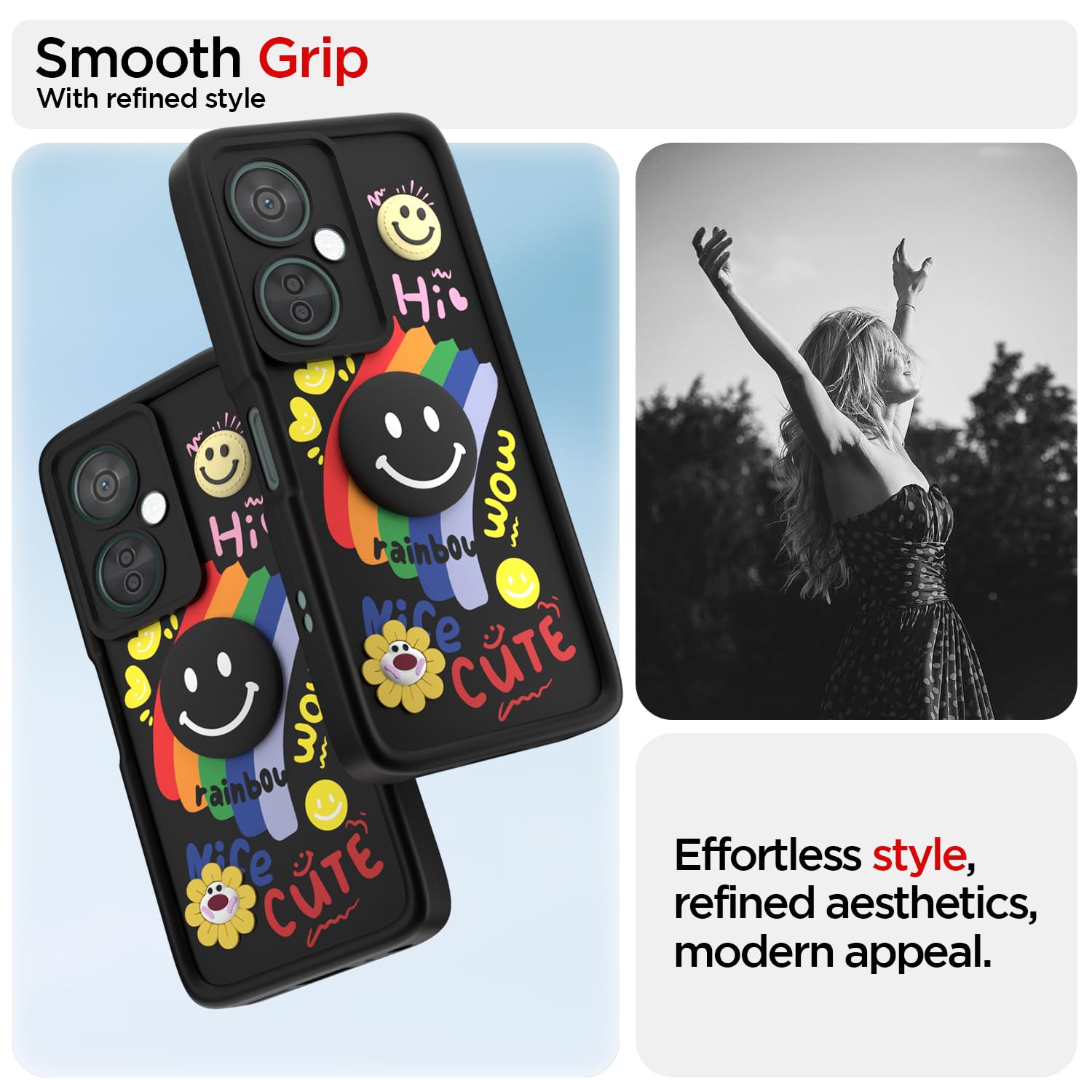 Black Soft Silicone mobile back cover for OnePlus Nord CE 3 Lite/N30 5G – Pikkme – photo 2