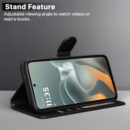 Moto Edge 70 Fusion 5G wallet flip cover in black by Pikkme – photo 3