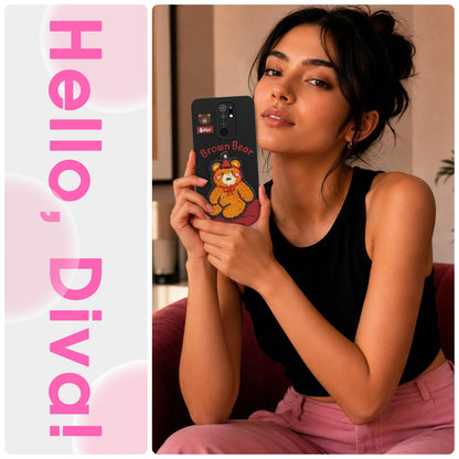 Pikkme Redmi 9 Prime/Poco M2 Plush Patch cherry mobile cover – photo 2