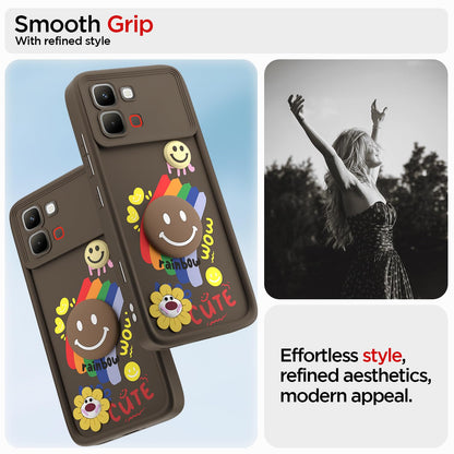 Pikkme brown Soft Silicone back cover for Infinix Note Edge 5G – photo 2