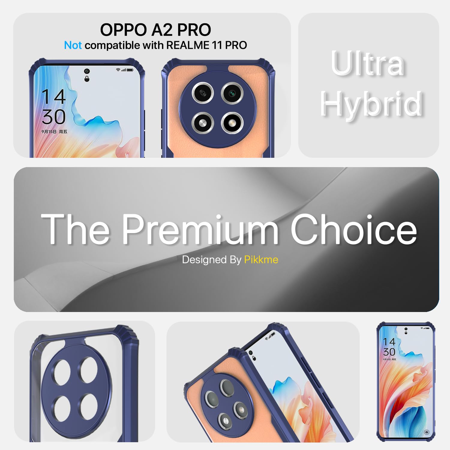 Pikkme Oppo A2 Pro 5G Clear blue mobile cover – photo 3