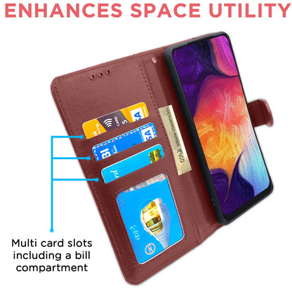 Brown Wallet flip case for Samsung A70/A70s – Pikkme – photo 3
