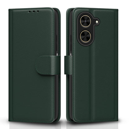 Pikkme Poco C71 / Redmi A5 Vintage Flip Cover (Green)