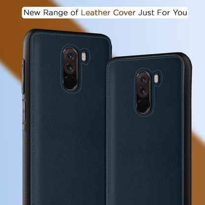 Blue Leather phone cover for Poco F1 – Pikkme – photo 7