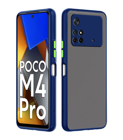 Blue Hybrid back cover for Poco M4 Pro 4G – Pikkme