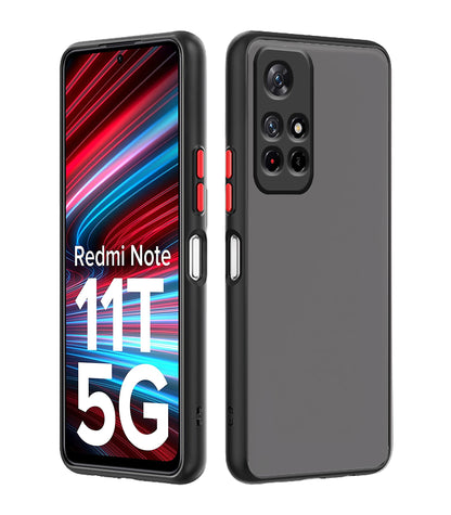 Black back cover for Redmi Note 11T/Poco M4 Pro 5G – Pikkme