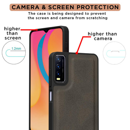 Brown Leather back cover for Vivo Y12s/Y20/Y20i/Y20G – Pikkme – photo 4