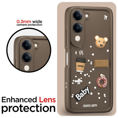 iQOO Z10 Lite 5G/Vivo T4 Lite 5G/Y19 5G/Y19e/Y04 4G/Y29s 5G/3D Silicone mobile back cover in brown by Pikkme – photo 5