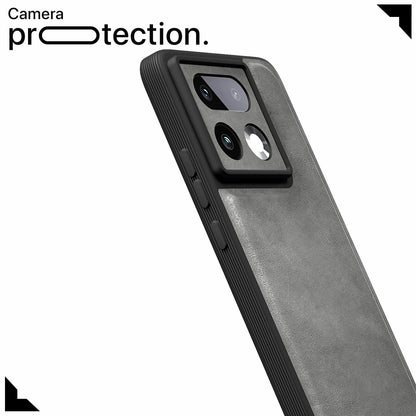 Pikkme Realme 16 Pro Plus 5G Leather grey mobile cover – photo 5