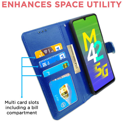 Samsung M42 flip case in blue by Pikkme – photo 3