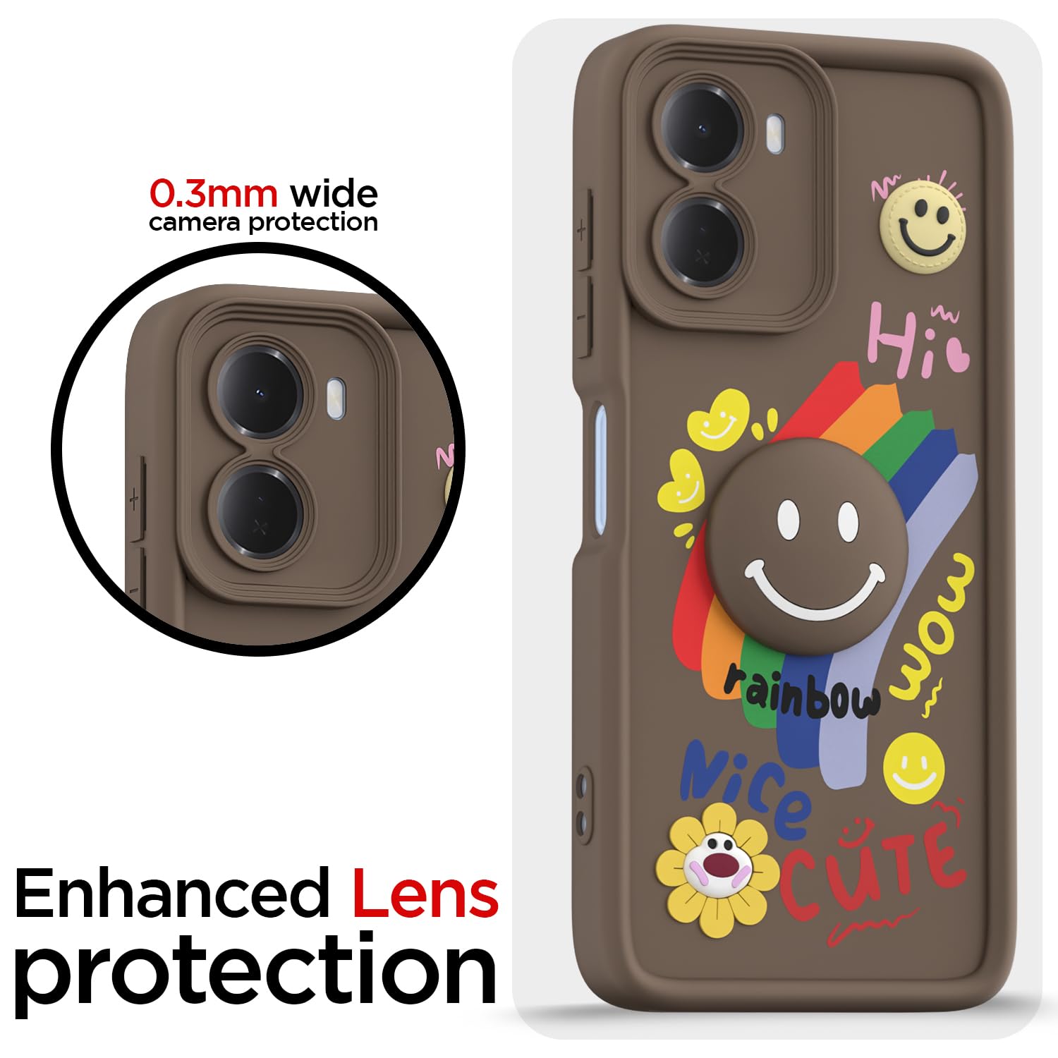 Brown phone cover for Redmi 15A 5G – Pikkme – photo 5