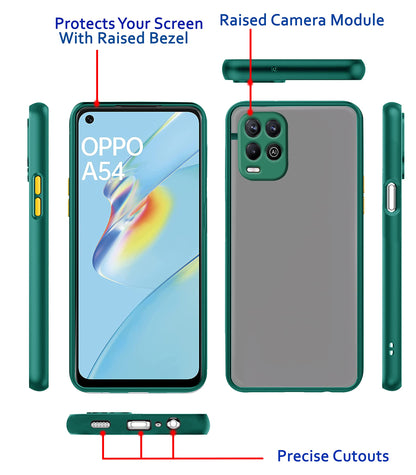 Oppo A54 back cover in green by Pikkme – photo 3