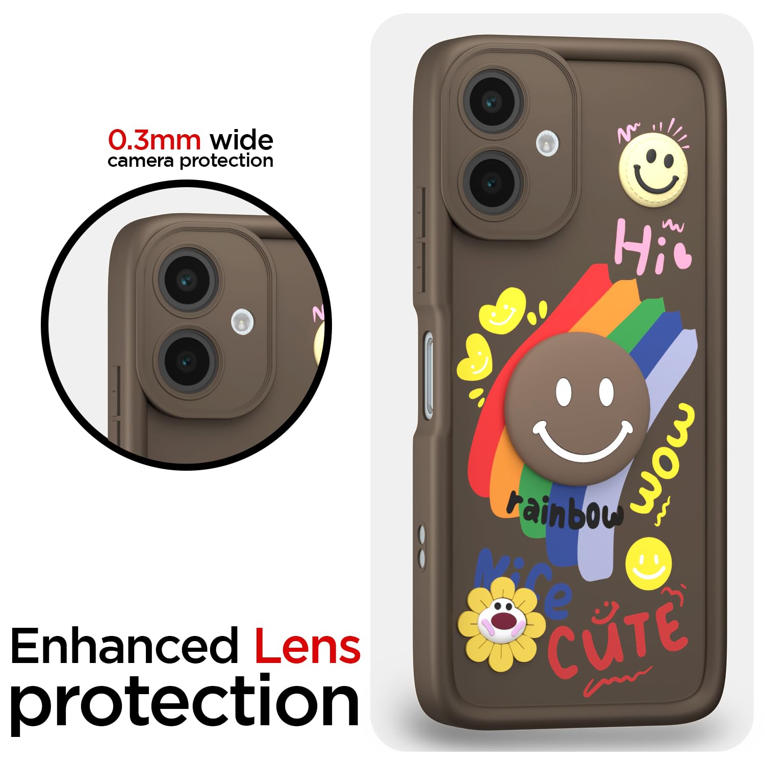 Samsung A06 Soft Silicone back cover in brown by Pikkme – photo 5