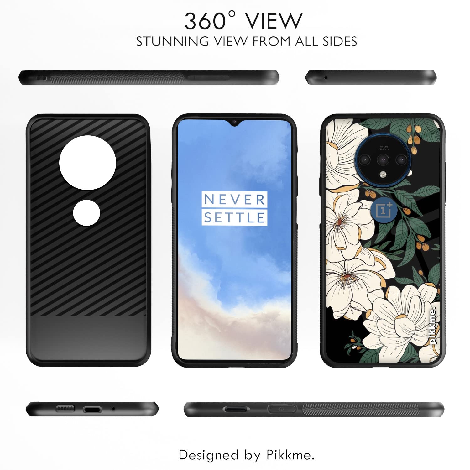 Flower Mobile back cover for OnePlus 7T – Pikkme – photo 2