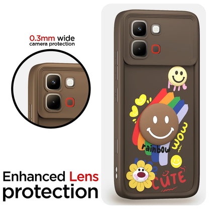 Pikkme brown Soft Silicone phone cover for Infinix Note Edge 5G – photo 5