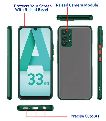 Samsung A33 5G mobile back cover in green by Pikkme – photo 2