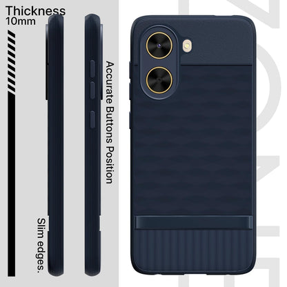 Pikkme Poco C71 / Redmi A5 Shockproof Soft Flexible Gencase Back cover (Blue)