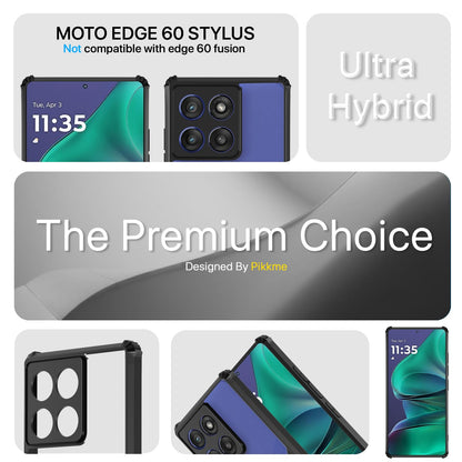 Pikkme Motorola Moto Edge 60 Stylus 5G Eagle Back Cover (Black)