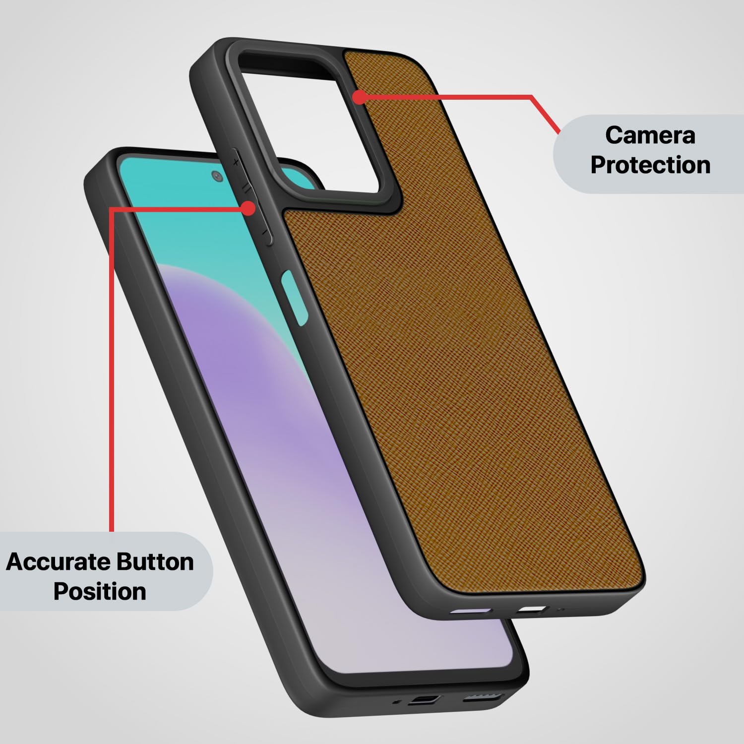 Pikkme tan phone cover for Redmi 12 5G/4G/Poco M6 Pro 5G – photo 3