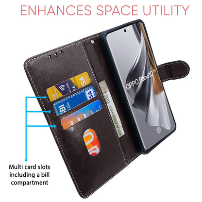 Oppo Reno 10 5G flip case in coffee & brown by Pikkme – photo 3