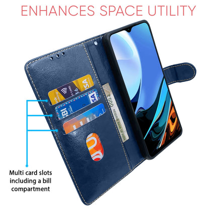 Pikkme Redmi 9 Power blue & brown mobile flip cover – photo 3
