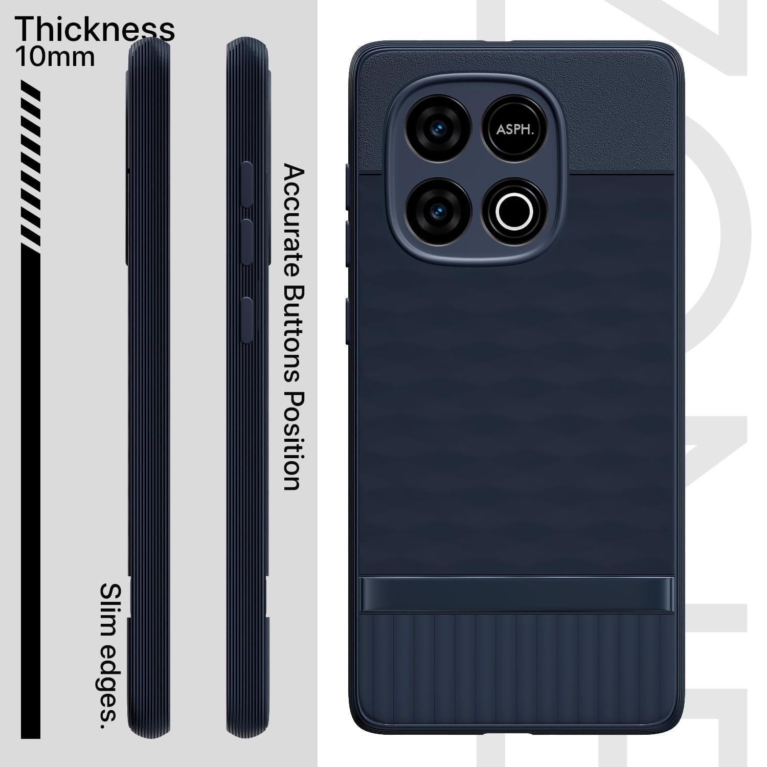 Pikkme blue Silicone back cover for iQOO Neo 10/Vivo Y300 GT 5G – photo 3