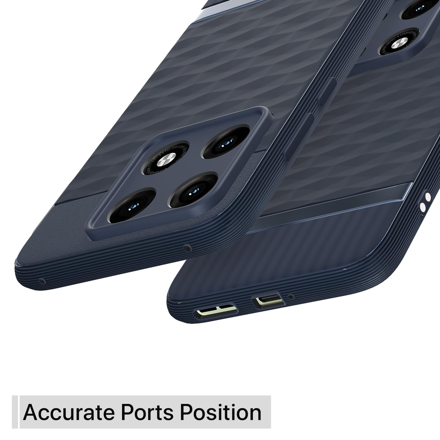 Pikkme blue Silicone mobile cover for Moto Edge 70 Pro 5G – photo 4