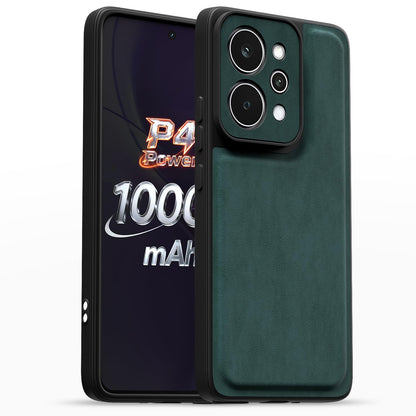 Pikkme Realme P4 Power 5G Leather green mobile cover