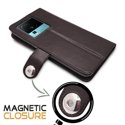Pikkme iQOO Neo 7 Pro 5G coffee flip cover – photo 4