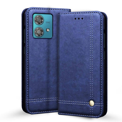 Pikkme blue Magnetic flip cover for Moto Edge 40 Neo 5G