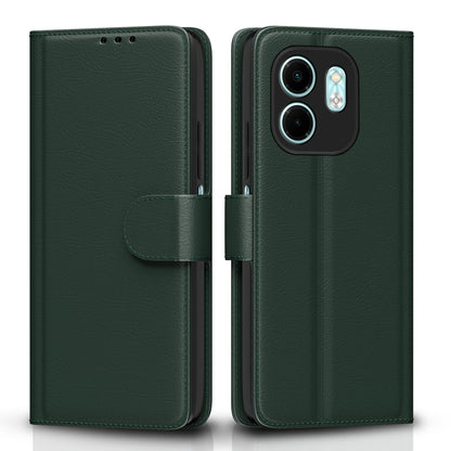 Green wallet flip cover for Infinix Smart 9 – Pikkme